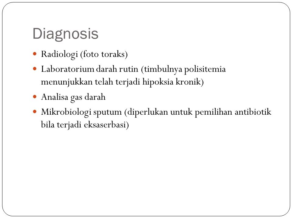 Diagnosis Radiologi (foto toraks)