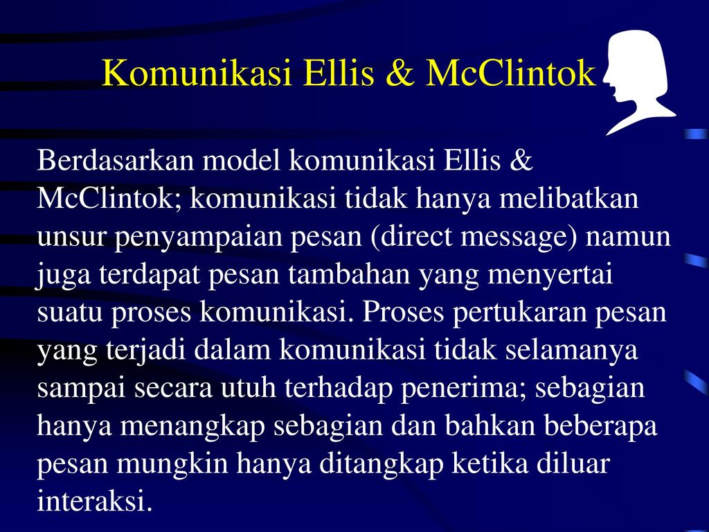 Komunikasi Ellis & McClintok