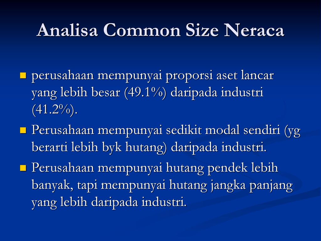 Analisa Common Size Neraca