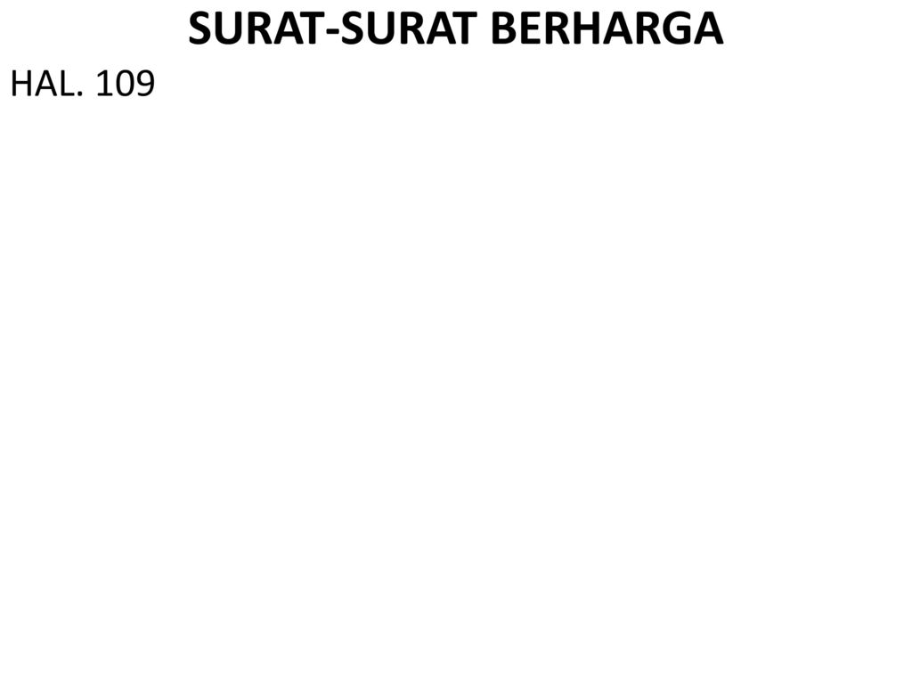 SURAT-SURAT BERHARGA HAL. 109