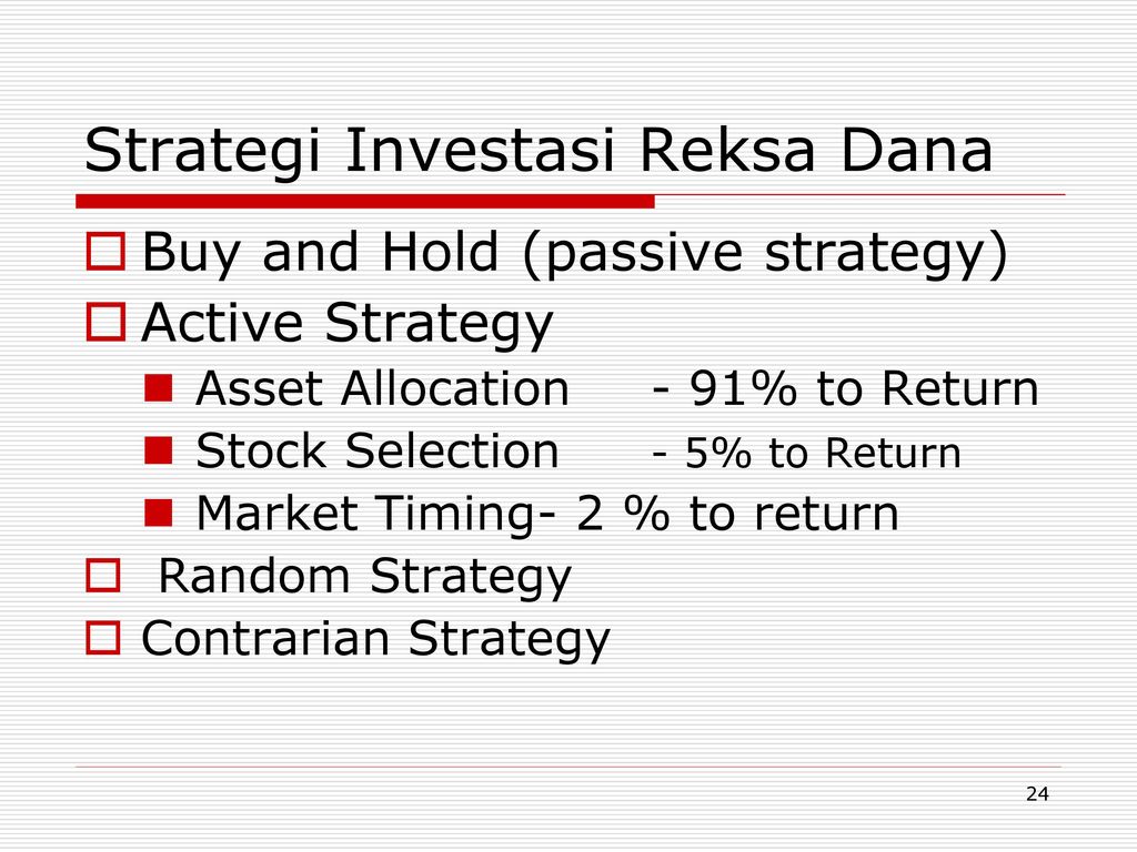 Strategi Investasi Reksa Dana