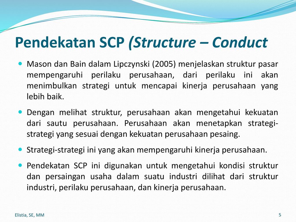 Pendekatan SCP (Structure – Conduct