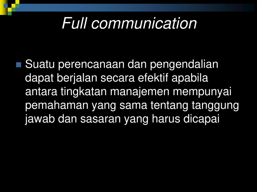 Full communication