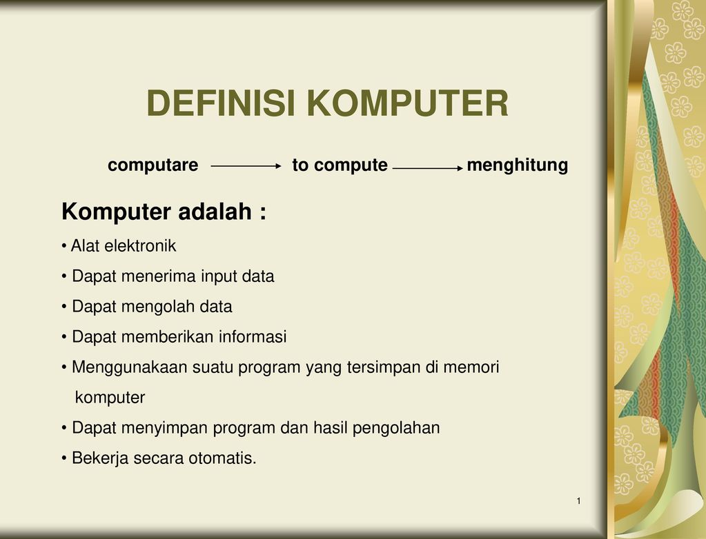 computare to compute menghitung