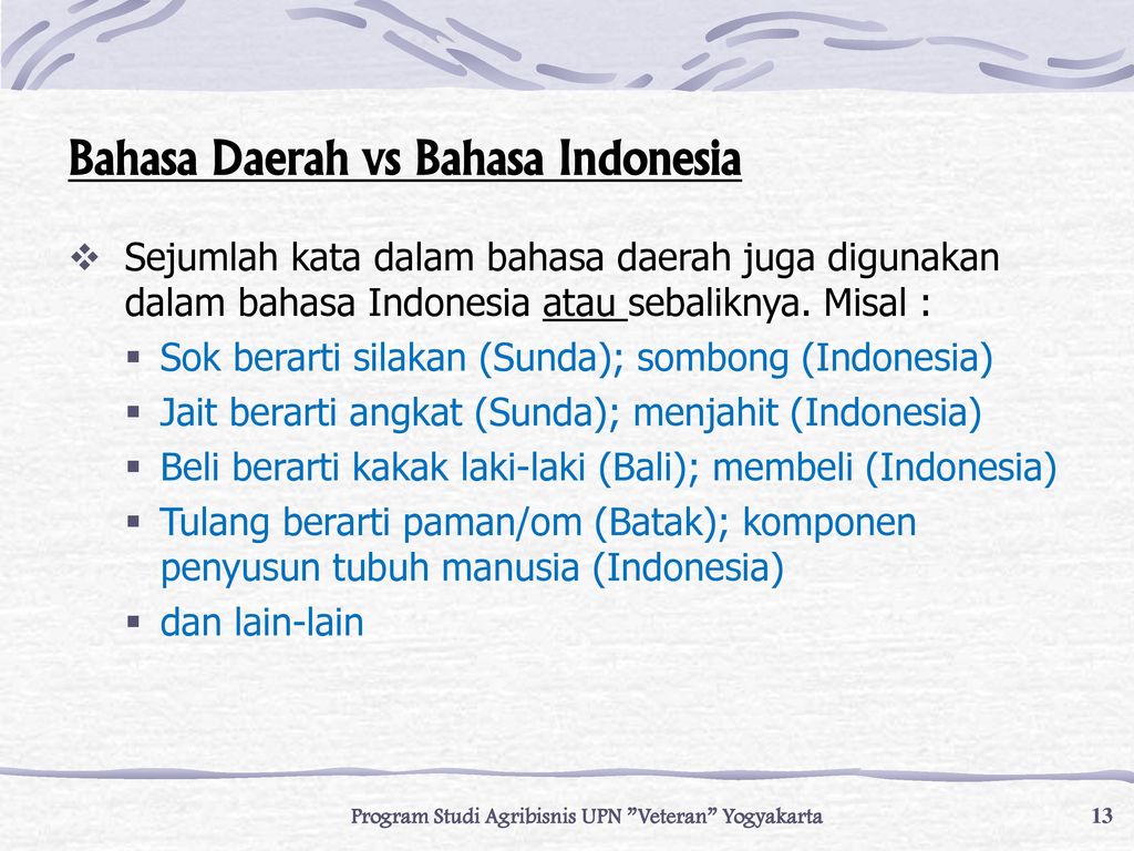 Bahasa Daerah vs Bahasa Indonesia