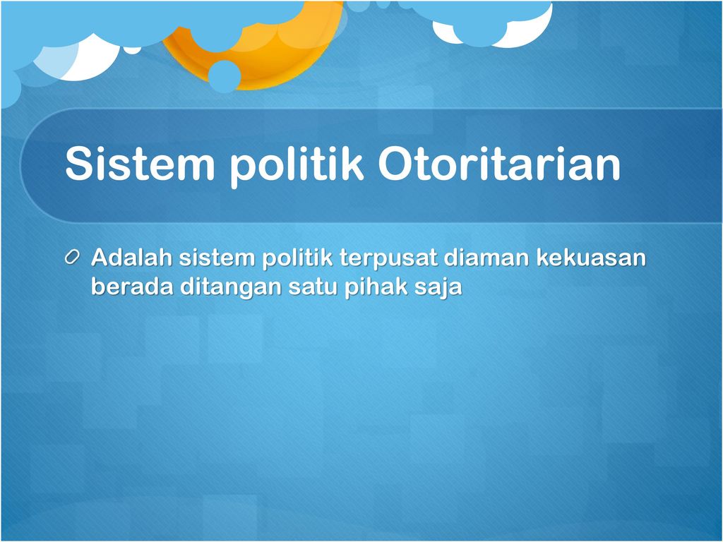 Sistem politik Otoritarian