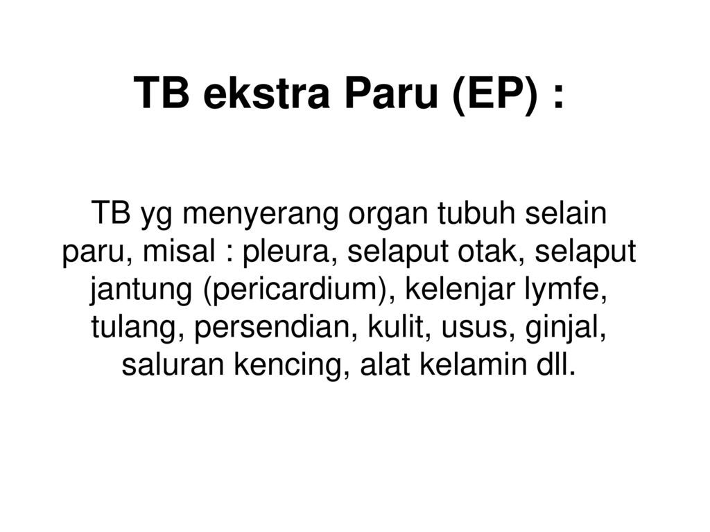 TB ekstra Paru (EP) :