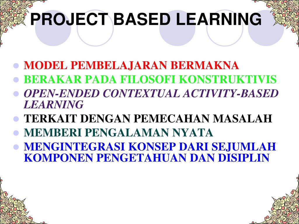 PROJECT BASED LEARNING
