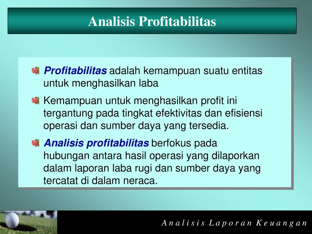 Analisis Profitabilitas