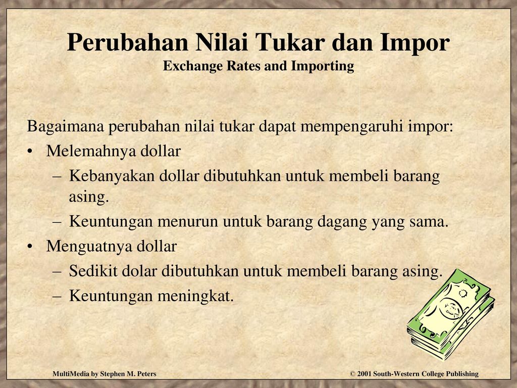 Perubahan Nilai Tukar dan Impor Exchange Rates and Importing