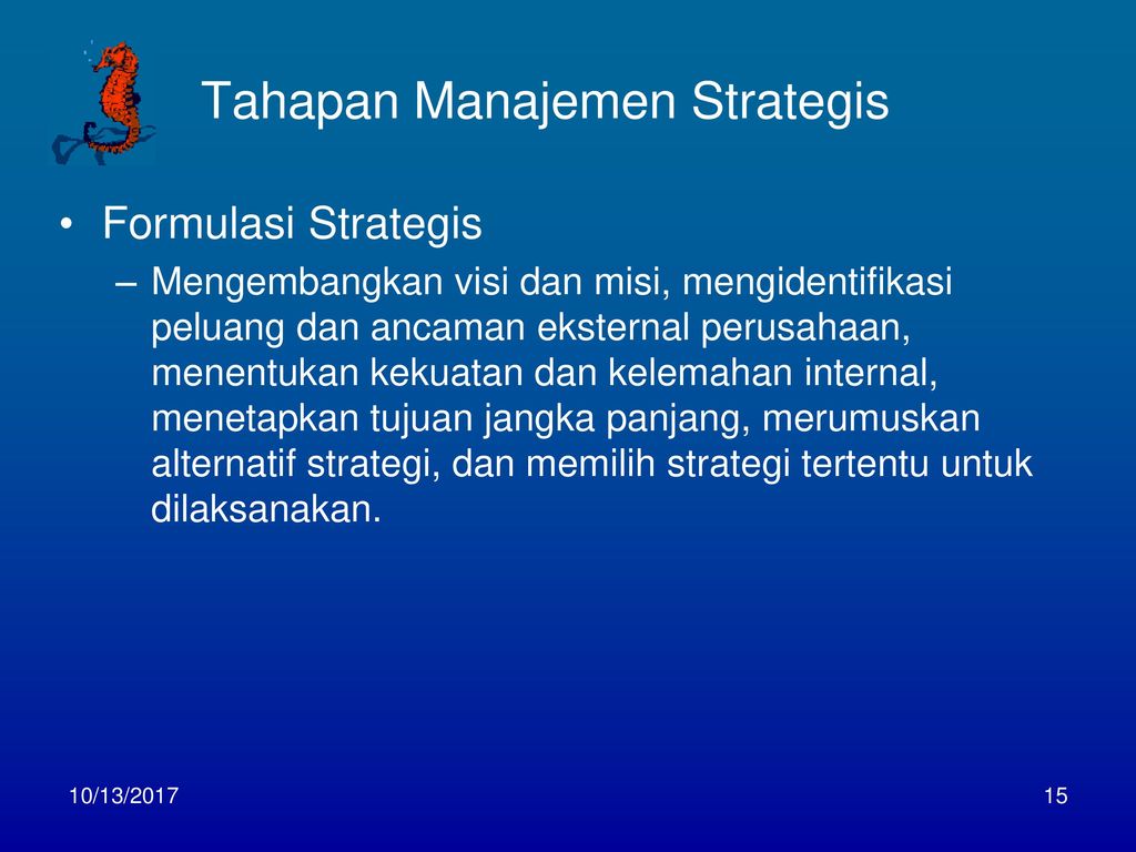 Tahapan Manajemen Strategis