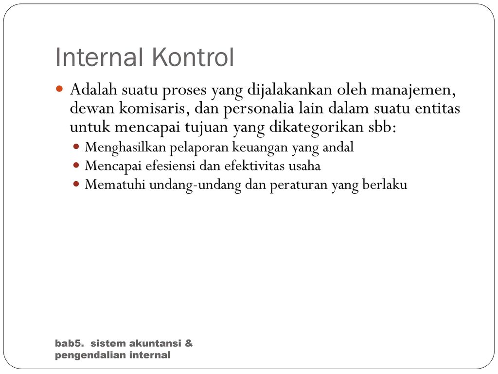 Internal Kontrol
