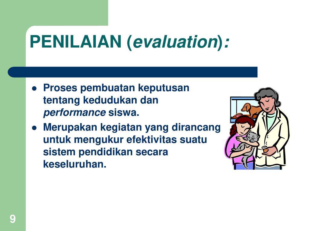 PENILAIAN (evaluation):
