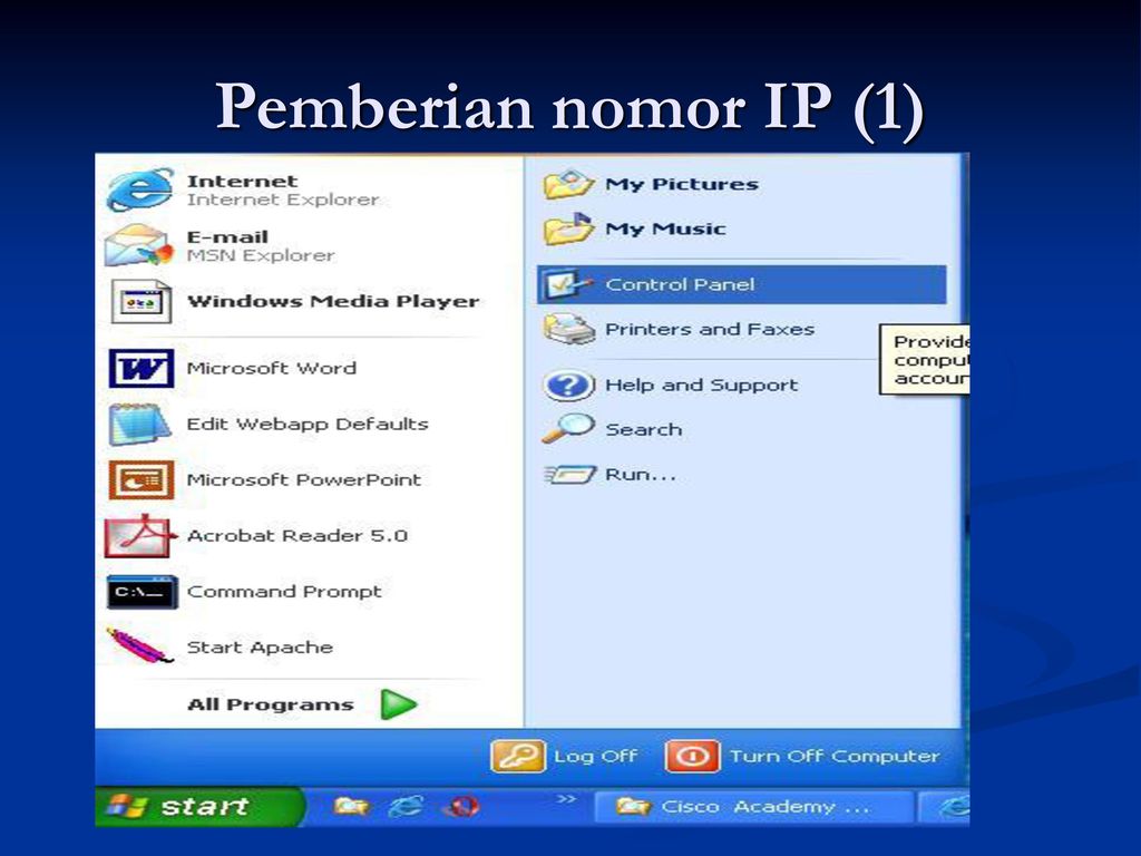 Pemberian nomor IP (1)