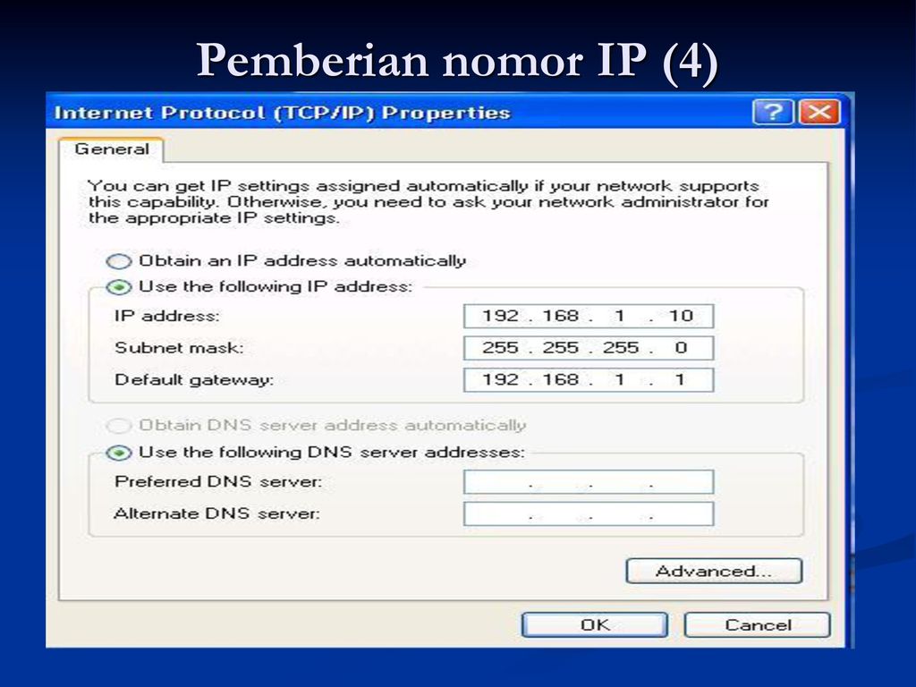 Pemberian nomor IP (4)