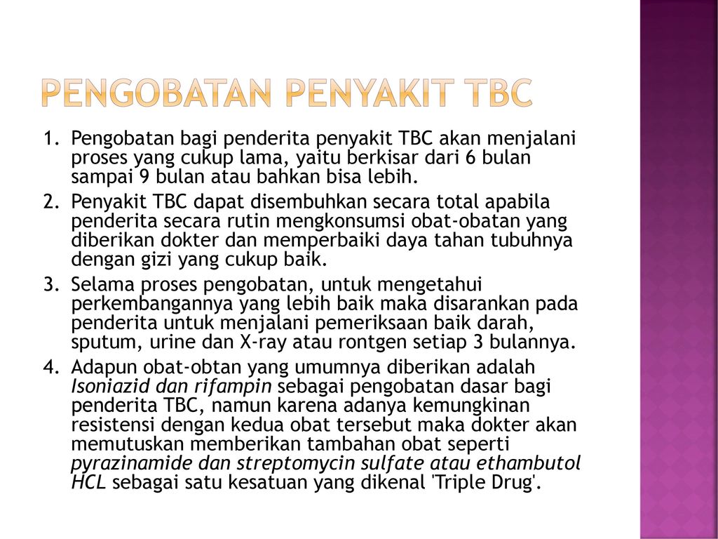 Pengobatan Penyakit TBC