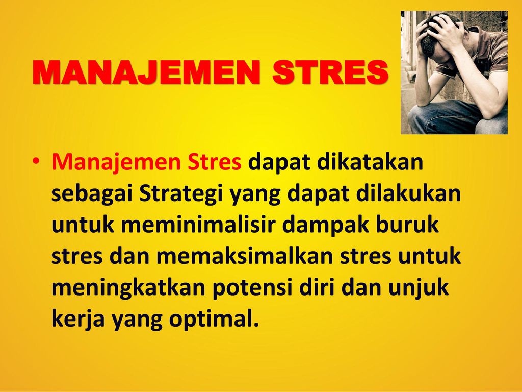 MANAJEMEN STRES