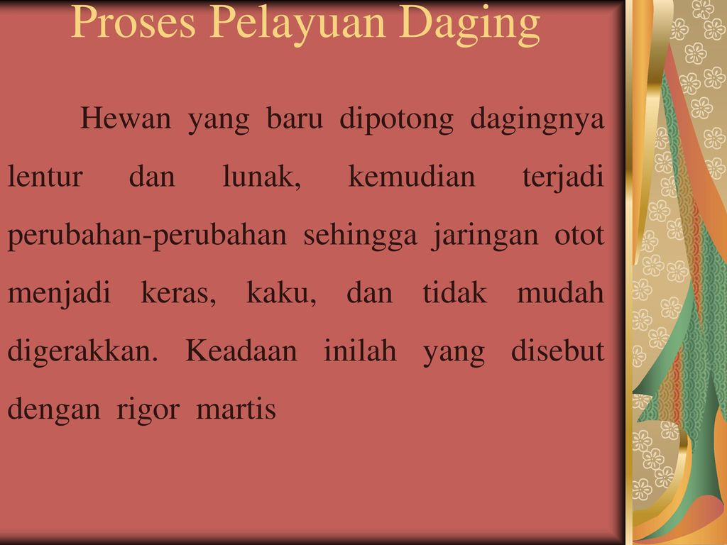 Proses Pelayuan Daging