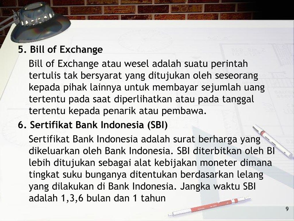 5. Bill of Exchange