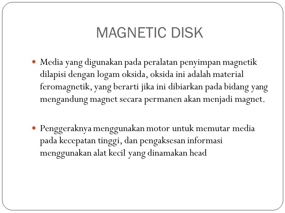 MAGNETIC DISK