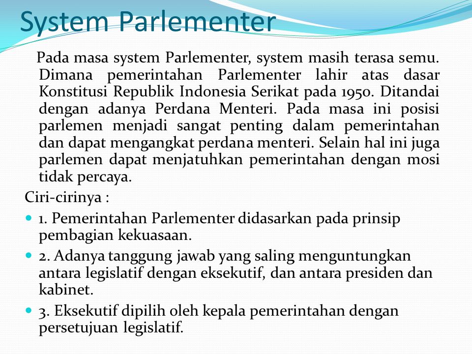 System Parlementer
