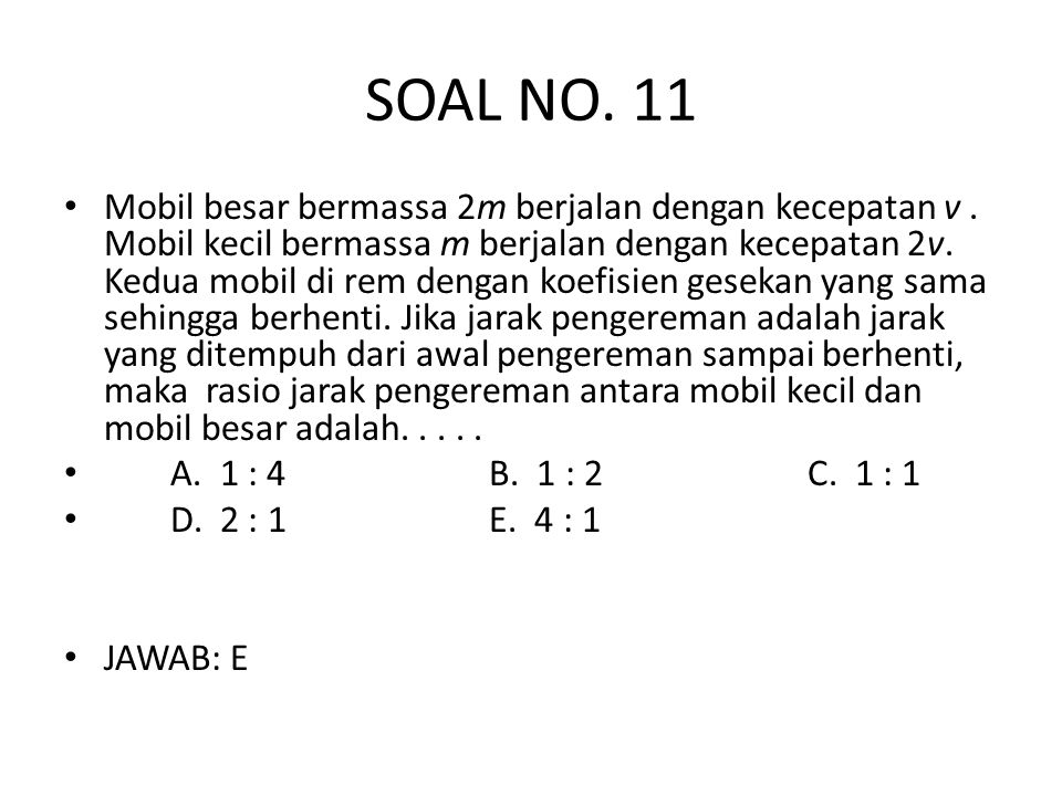 SOAL NO. 11