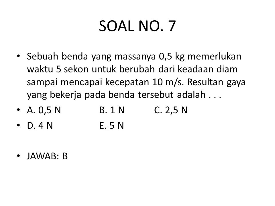 SOAL NO. 7