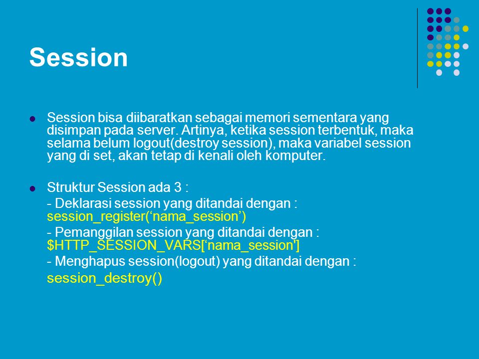 Session session_destroy()