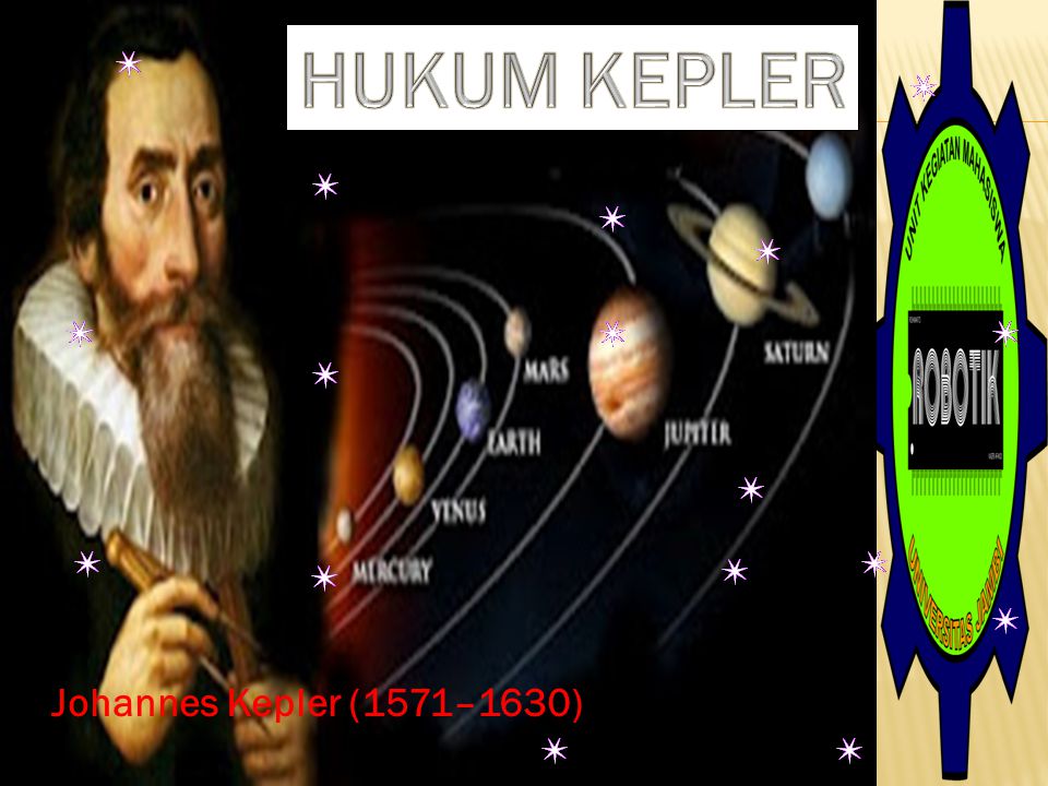HUKUM KEPLER Johannes Kepler (1571–1630)