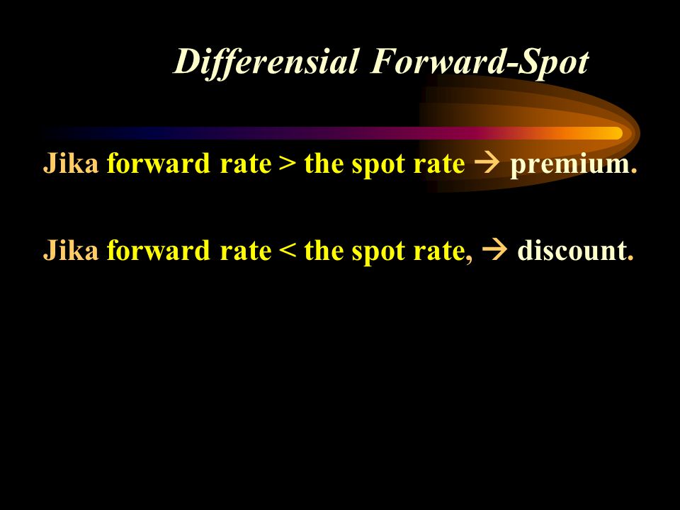 Differensial Forward-Spot