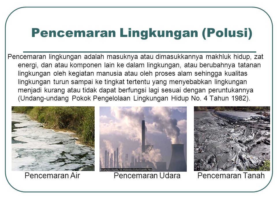 Pencemaran Lingkungan (Polusi)