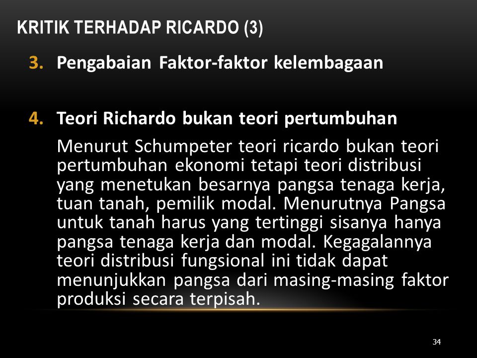 Kritik Terhadap Ricardo (3)