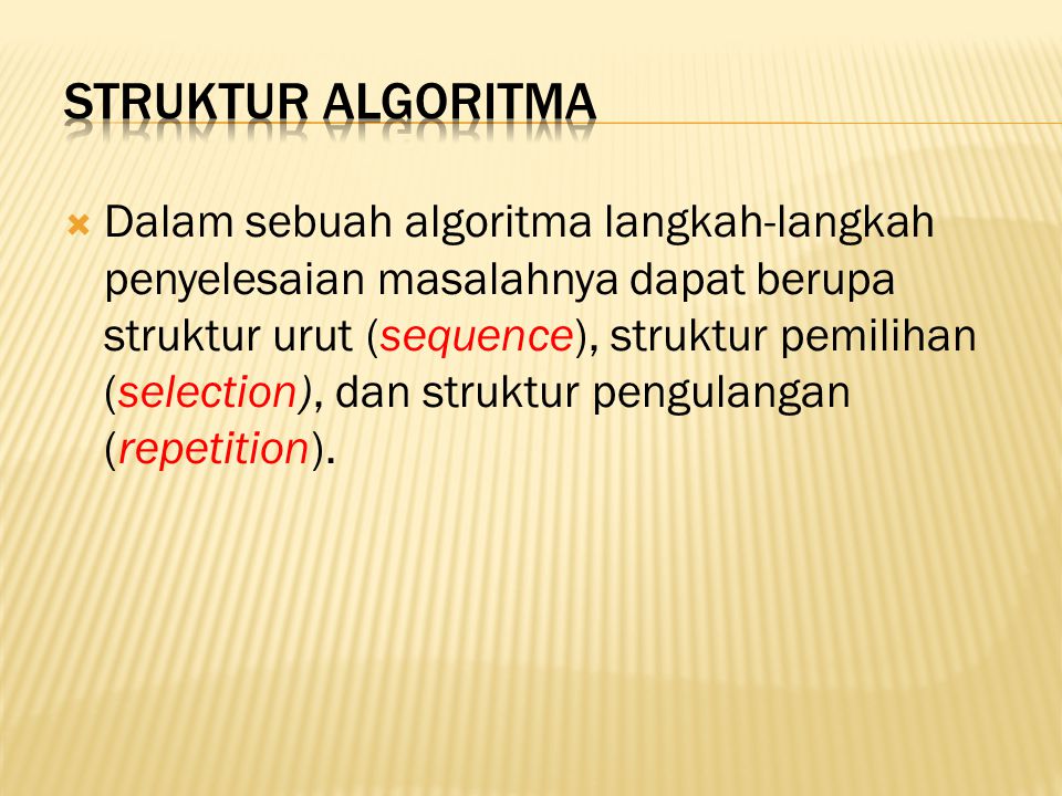 Struktur algoritma