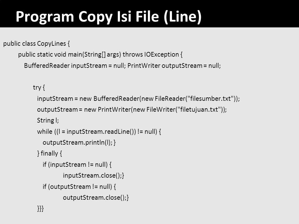 Program Copy Isi File (Line)