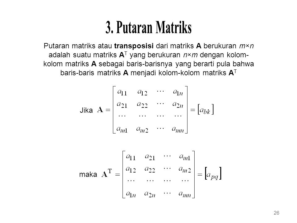 3. Putaran Matriks