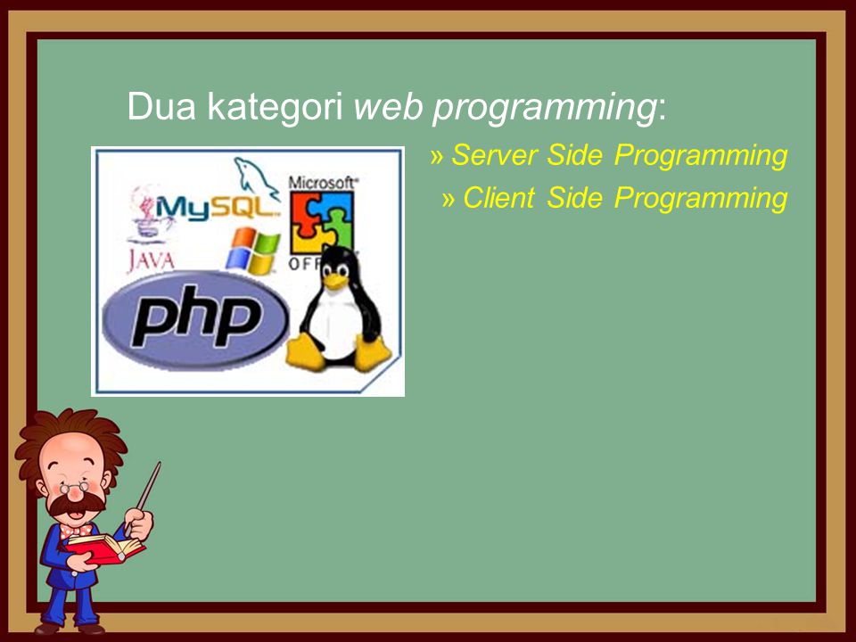 Dua kategori web programming: