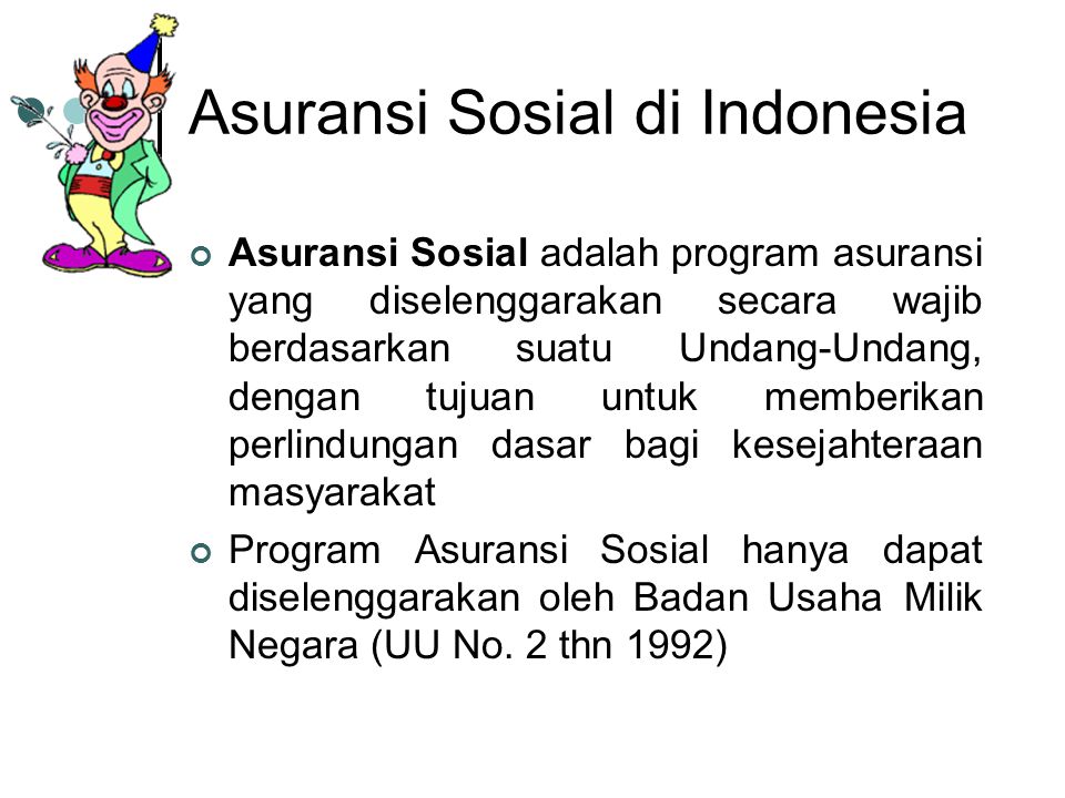 Asuransi Sosial di Indonesia
