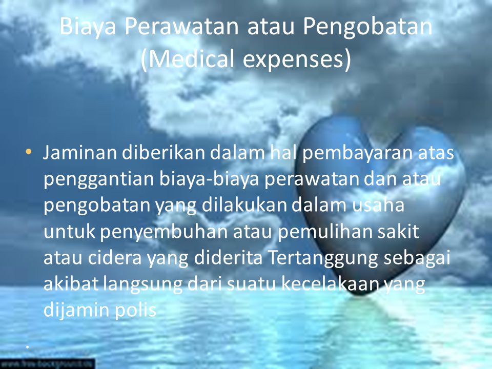 Biaya Perawatan atau Pengobatan (Medical expenses)