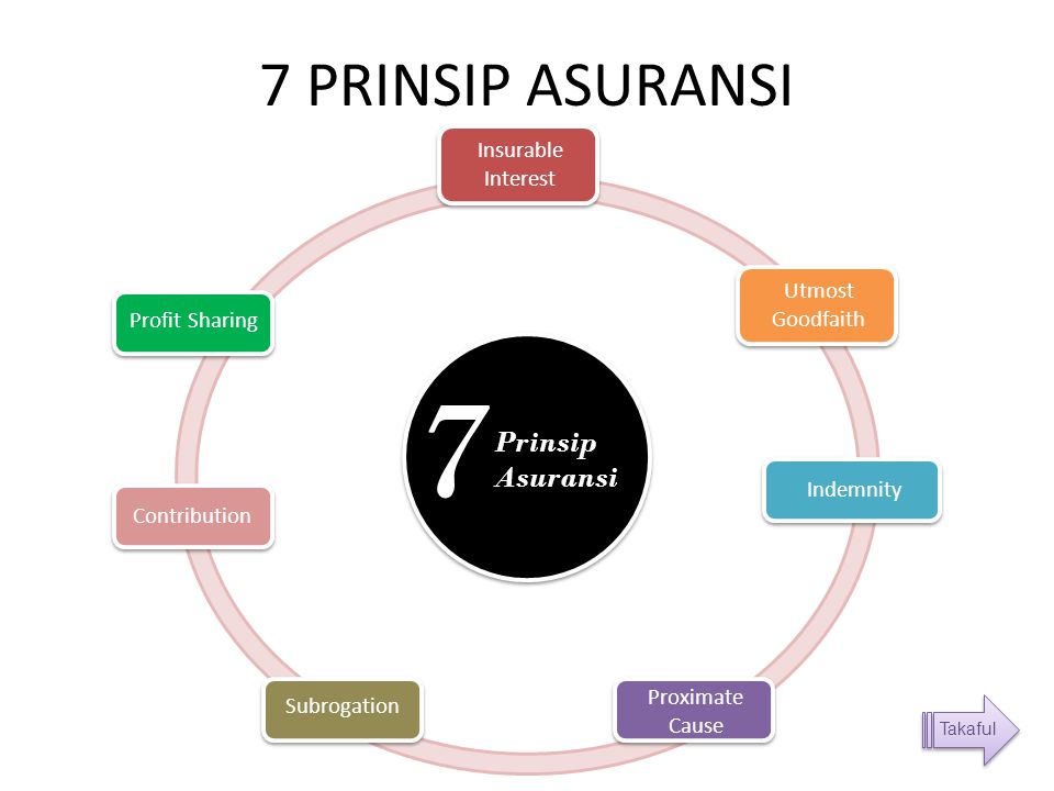 7 7 PRINSIP ASURANSI Prinsip Asuransi Insurable Interest