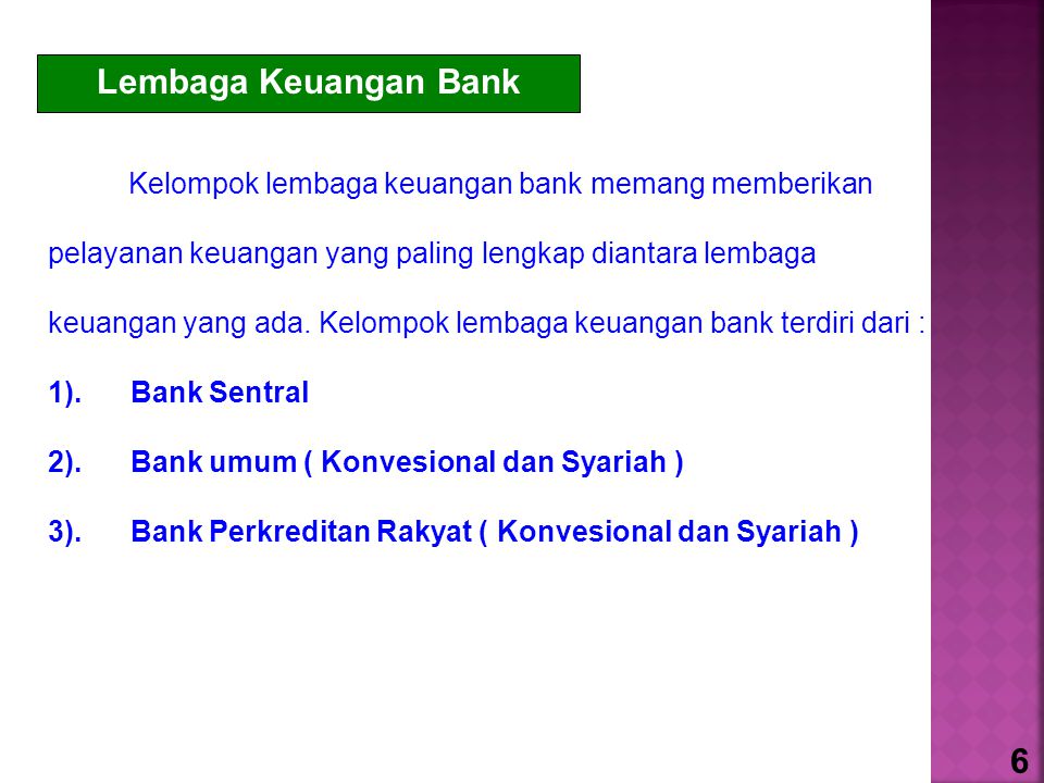 Lembaga Keuangan Bank