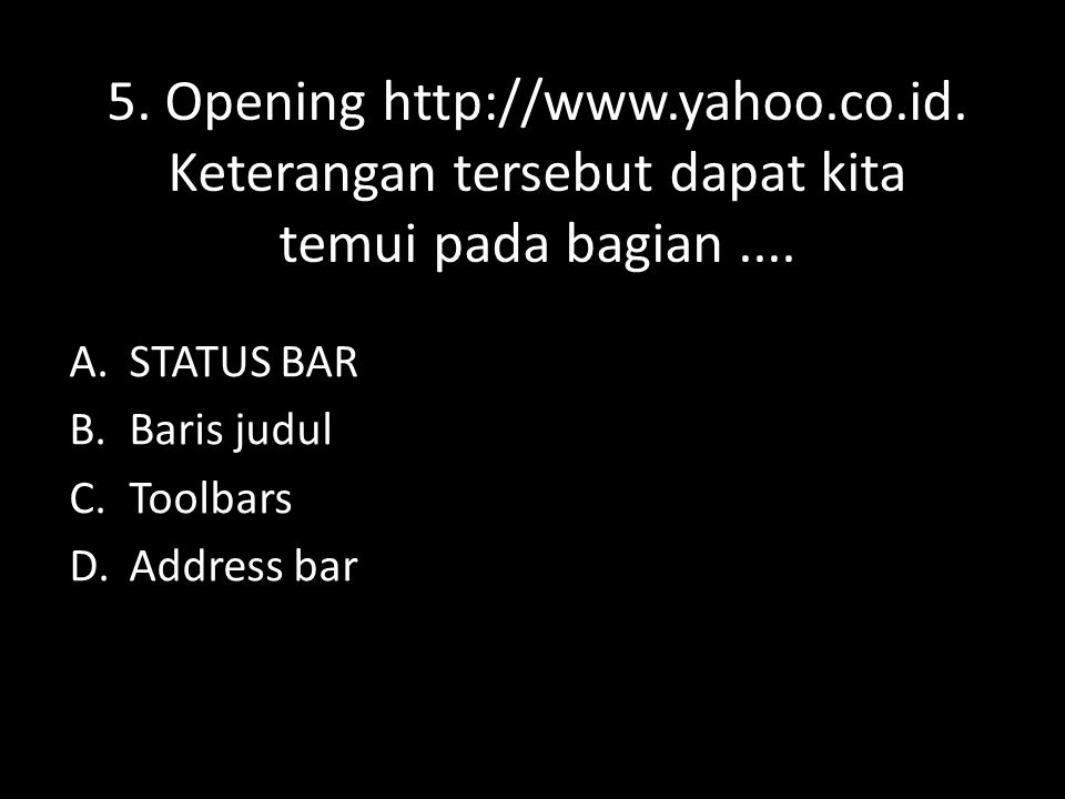 5. Opening   yahoo. co. id