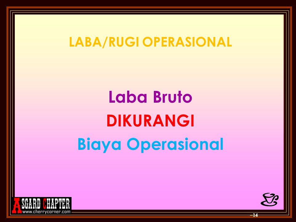 LABA/RUGI OPERASIONAL