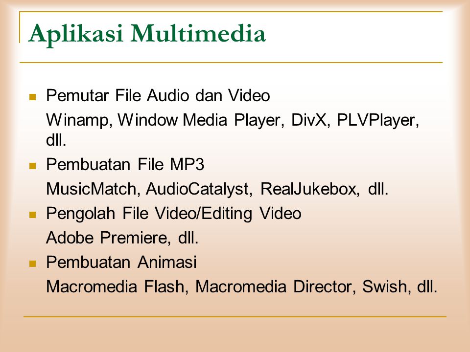 Aplikasi Multimedia Pemutar File Audio dan Video