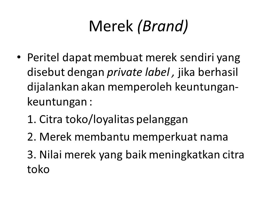 Merek (Brand)