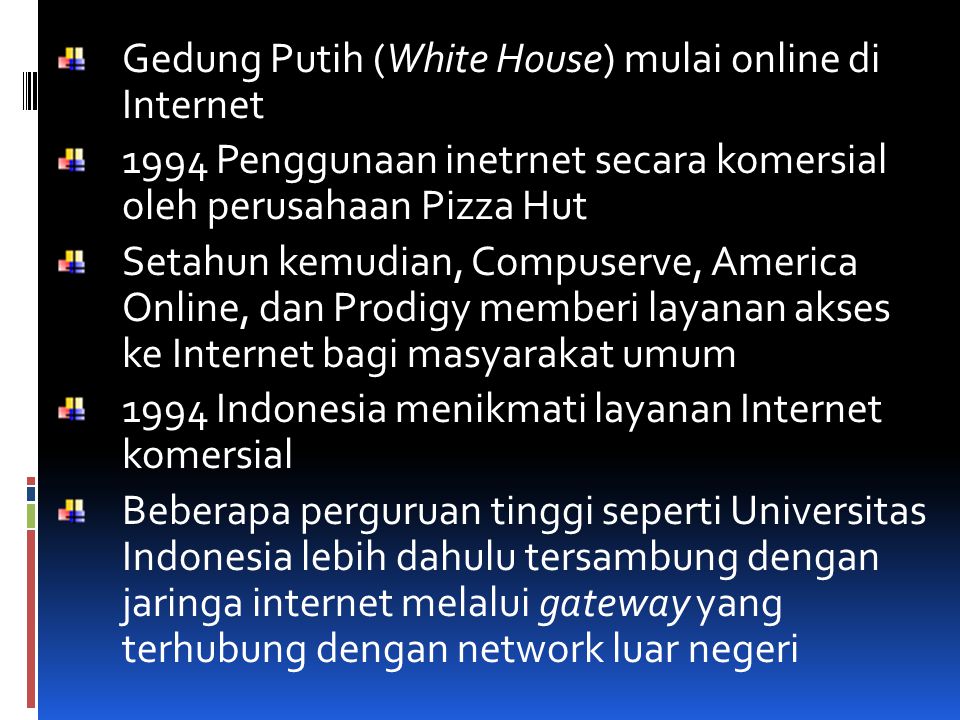 Gedung Putih (White House) mulai online di Internet