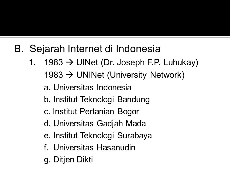Sejarah Internet di Indonesia