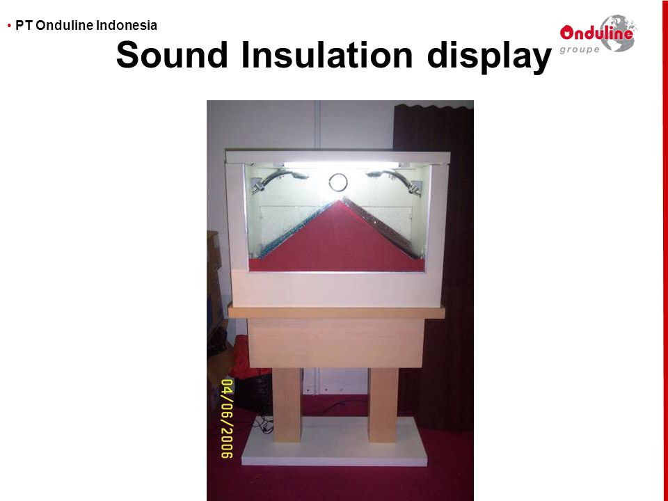 Sound Insulation display