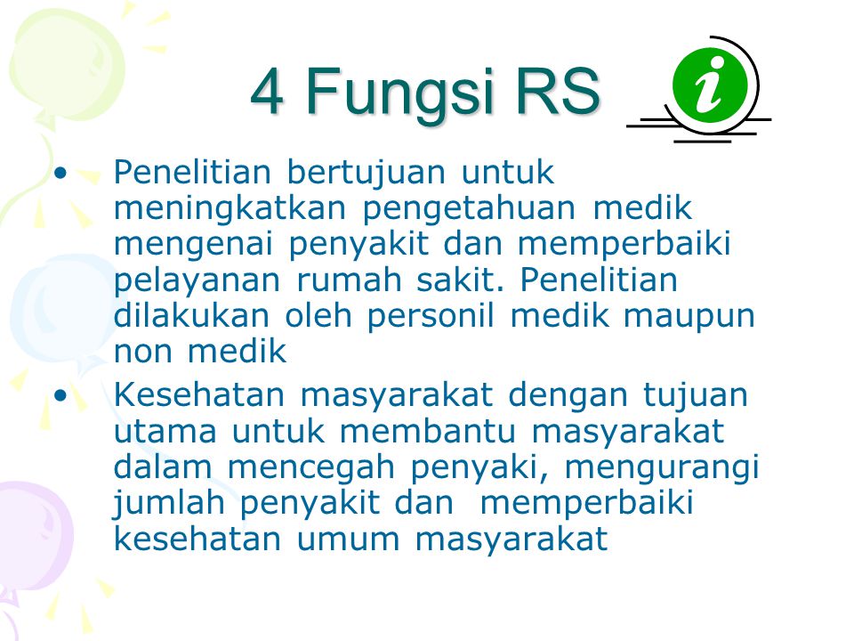 4 Fungsi RS