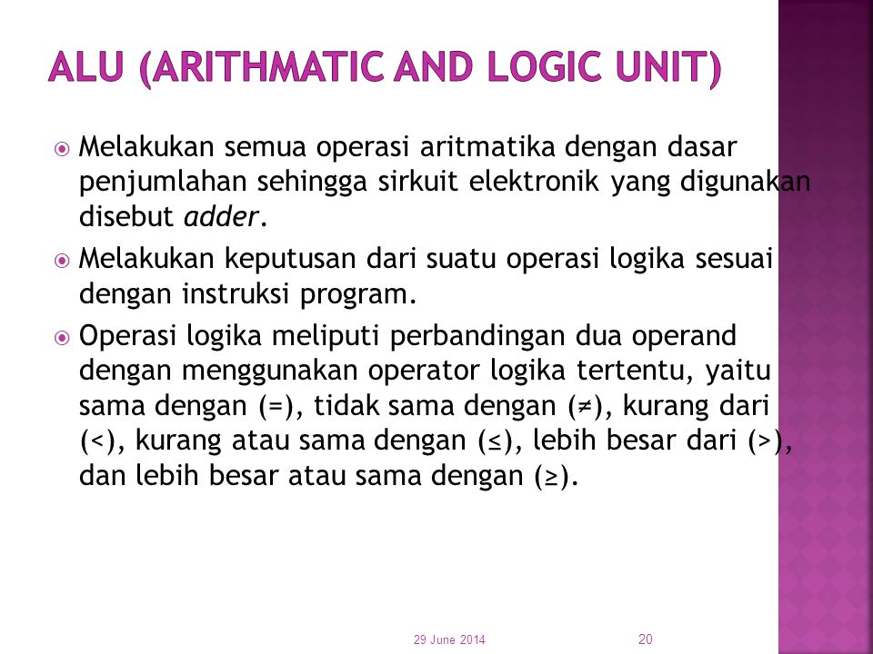 ALU (Arithmatic and Logic Unit)