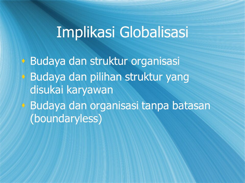 Implikasi Globalisasi